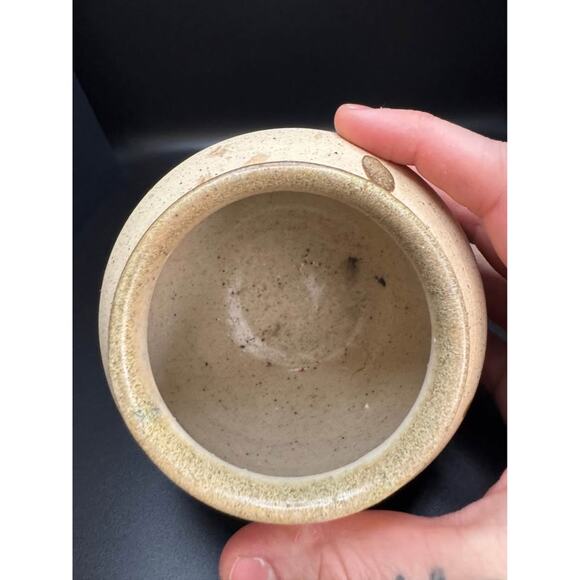 Vintage Handpainted Mexico Tonala Mexican Folk Art Sandstone Pottery Floral Pot - Picture 6 of 8